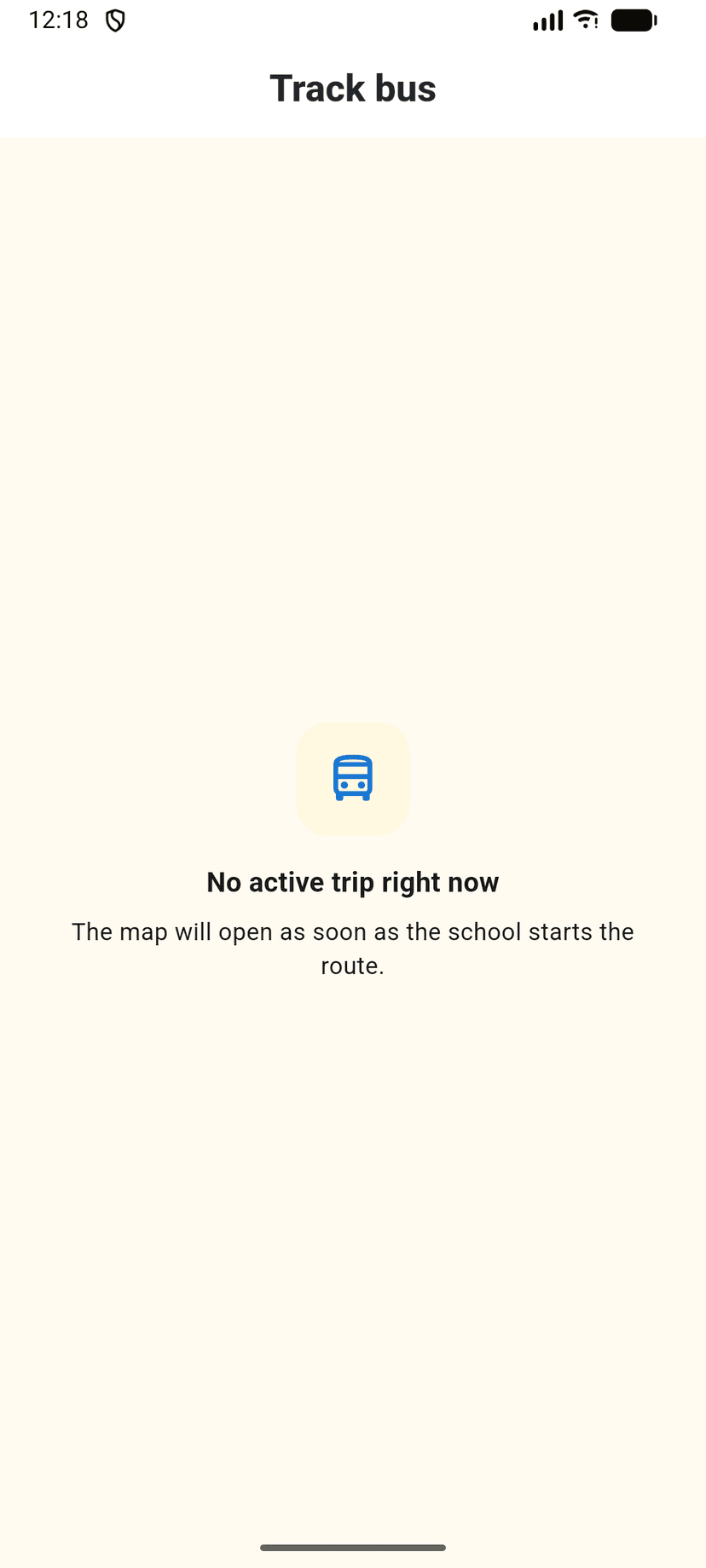 Yaato parent app live tracking screen